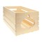 Good Wood by Leisure Arts Wooden Crate with pumpkin cutout, wood crate unfinished, wood crates for display, wood crates for storage, wooden crates unfinished, Pine, 17.75" x 12" x 9.5"